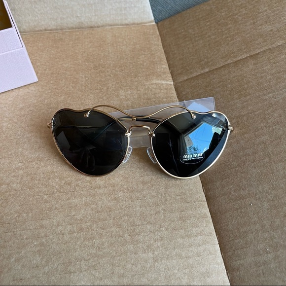 NWT Miu Miu Butterfly Metal Frame Sunglasses 55mm - Picture 8 of 16